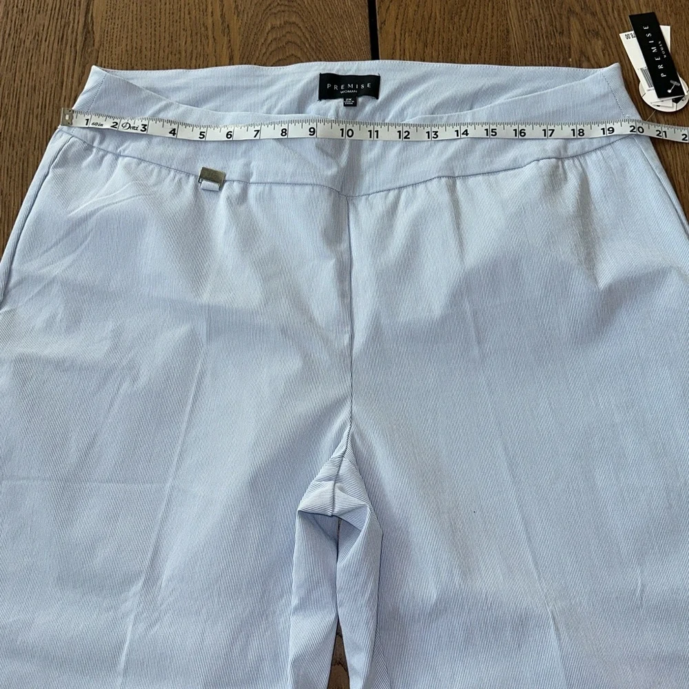 NWT. Premise Striped Light Blue Capri Pants Tommy Control 2X - Picture 6 of 11